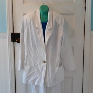 Vintage 1980s Joanna large white jacket USA